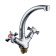 Kitchen mixer BOOU BA5330-1F-E020-B723, two-welfare, brass, chrome
