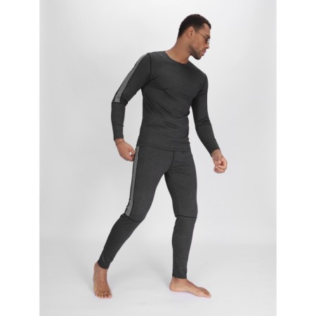 Male thermal underwear, size 46-48, dark gray color-4