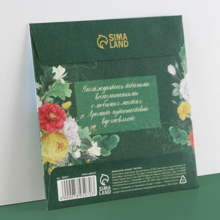 Aromasash in the Bashkortostan envelope, green tea, 11 x 11 cm-1