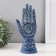 Souvenir Polystone "Hand of Fatima. Flower pattern. Hams" Blue 9.5x6x21 cm