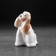 Souvenir "Sitting Coker", 8 x 6 x 8 cm, porcelain