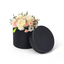 Hat box, black, 15 x 15 cm