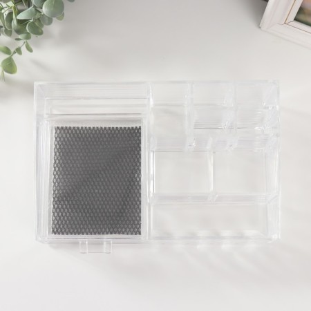 Organizer Casket Plastic 1 Transparent Box 8.5x15x25 cm-2