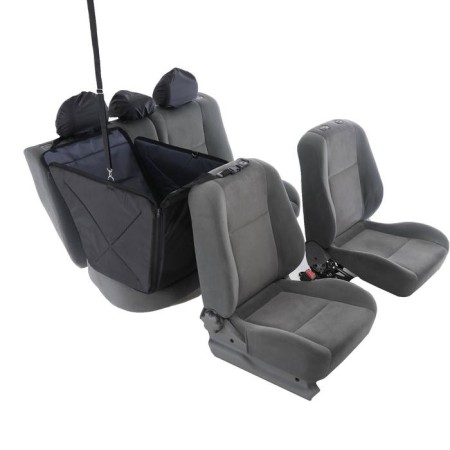 Gamak transformer for transporting large dogs 20+ kg, 145 x165 cm, gray, foam-3