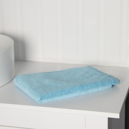 Raccoon rag, 250 g/m², 60 × 80 cm, microfiber, with overlock, 1 pc, color of blue-8