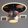 Lamp "Sputnik" 1XLED 110W Dimmer+2x40W E14 gray-blue 68x55x33 cm Bayerlux
