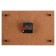 Carty clock is wall-mounted, interior "roses", silent, 30 x 20 cm