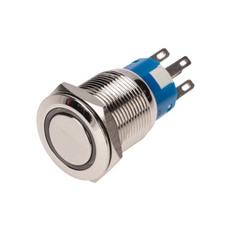 Anti-Vandal button Ø19 12V (LED) FEC (5C) OFF-on/ON -OFF subvar/Red Rexant