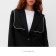 Women's jacket with Minaku scrap: Casual Collection Black Color, Rr. 46