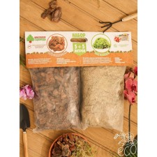 Set for orchids pine bark 2-6 faction + moss sphagnum 