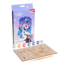 Wood painting. Christmas tree toys 