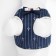 A set with a soft harness "anchor", size m, leash, 120 x 1.5 cm, og 34-66 cm, blue