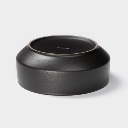 Salenik Magistro Black Style, D = 15 cm, porcelain, black color-2