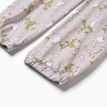 Pajamas female, white/gray color, size 50-52-8