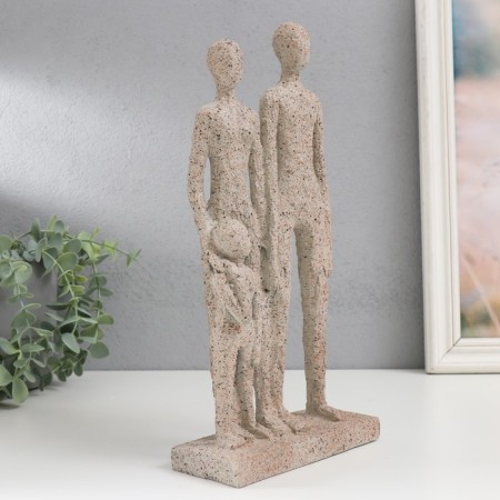 Souvenir Polystone "Sandless people. Dad, mom, I" 30x15x6 cm-1