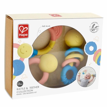 A set of rattles for newborns "Smile", 3 subjects-1