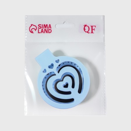 The comb is massage, folding, with a mirror, d = 6.6 cm, the color of the blue-6