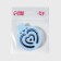 The comb is massage, folding, with a mirror, d = 6.6 cm, the color of the blue