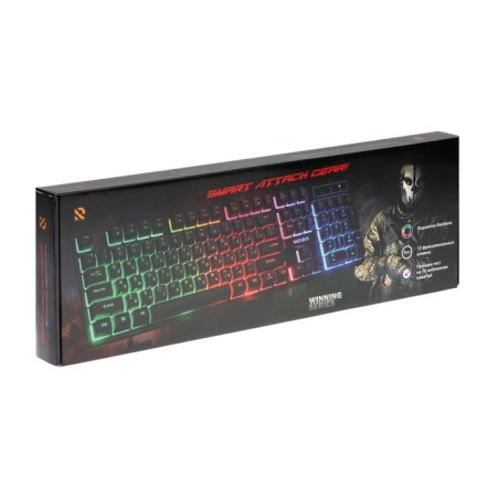 Keyboard Smartbuy rush nucleus, game, wired, membrane, 104+12 keys, USB, black-4