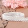 Knitted lace, 15 mm × 10 ± 1 m, white color