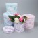 A set of hats for flowers 4 in 1, gift packaging, “clouds”, 14 x 13 cm - 20 x 17.5 cm