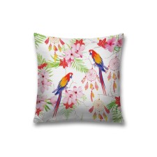 Decorative pillowcase “Parrots with dream catchers”, on a zipper, size 45x45 cm
