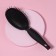 The comb massage, rubberized handle, 6.5 × 24 cm, black/silver color