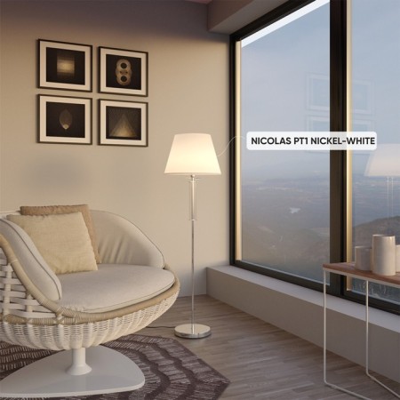 Krystal Lux, Nicolas 3400/601, E27, 1x100 W, 143.4x24x38 cm, Nickel color-4