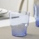 A glass of plastic disposable "Crystal", 200 ml, blue color