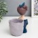Souvenir Polystone stand "Girl with a tail - thoughtfulness" 16x8x12 cm