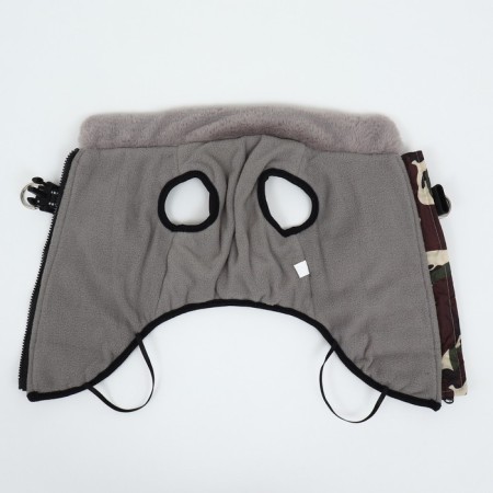 Jacket for dogs with a harness, size 3xl, camouflage-8