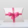 Folding box, pillow, "pink bow" 15 x 11 x 3 cm,