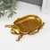 Standing interior polystone "Scarabi beetle" gold 19.5x14.5x2.5 cm