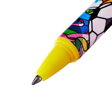 Gel pen 0.5 mm, with erased ink, blue, barcode on a piece, mix sport-3