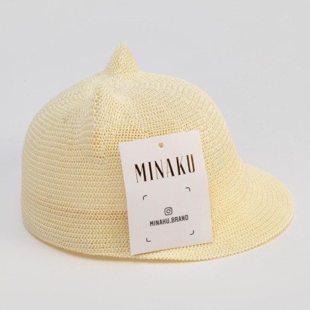 Kemka wicker for girls Minaku Milk color, rr 50-52-3