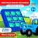 Board game strategy for the logic "Blue Tractor. Cross -strokes ", the colors of mix