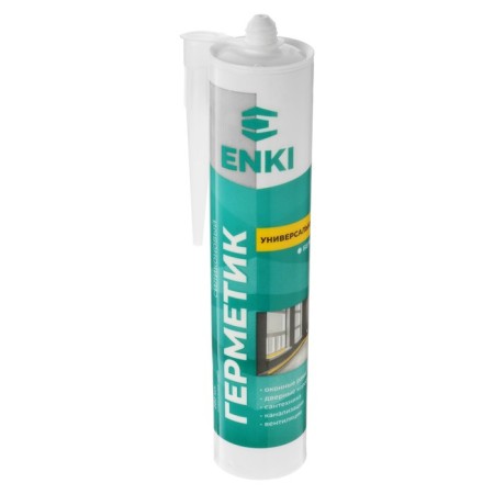 Enki sealant, silicone, universal, white, 280 ml