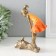 Souvenir Polystone "Baby and frog" bronze, orange 12x5x15 cm
