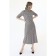 The dress fitted from artificial suede, size 44