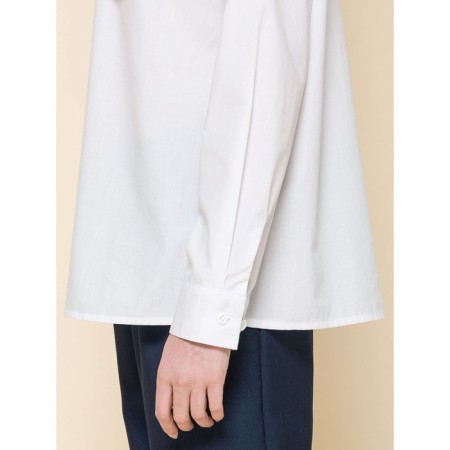 Blouse for girls, height 128 cm, white color-6