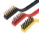 Brush for cleaning the car, 17 cm, metal bristles, mix, set 3 pcs