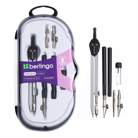 Berlingo Expert 6 items, zircul 135 mm, plastic case