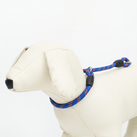Collar - dog noisy, 0.8 x 45 cm, blue -red-4