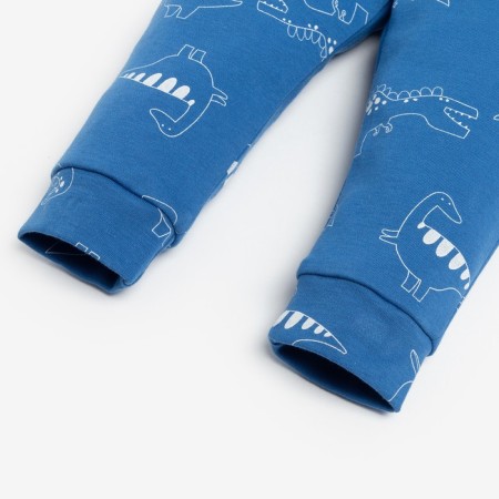 Set: jumper and pants crumb I am "Dino", height 80-86 cm, blue color-6
