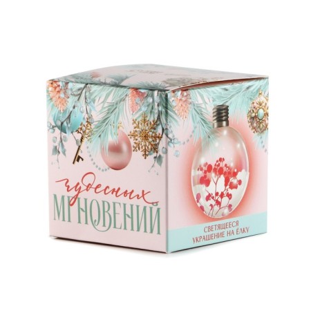 New Year's Christmas ball "wonderful moments", for the New Year, D = 8 cm.-3