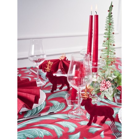 FIR tablecloth, patterns, size 140x150 cm, red-1