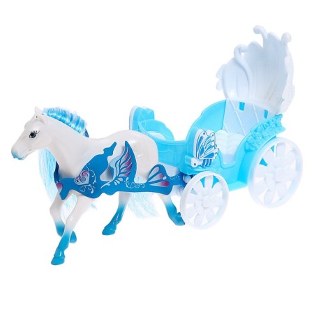Carriage for dolls "Magic carriage", with a doll and a horse-1