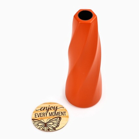VAZ for flowers with the stand "Enjoy EVERY MOMENT", 18.5 x 6 cm-3