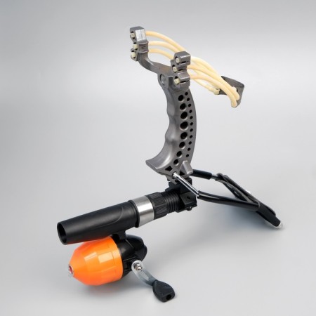 Fishing slingshot, 3 harnesses, 2 arrows