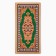 Wooden backgammon large, board game "Green Pattern", 60 x 60 cm, with checkers
